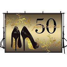 Backdrop Black And Gold 50th Birthday Party Decorations Amazon Com Mehofoto Glitter Gold And Black Photo Studio Booth Background Hap Birthday Party Photography Birthday Photo Booths 50th Birthday Party Decorations
