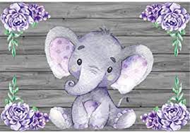Free shipping for many products! Amazon Com Laeacco Cute Purple Elephant Backdrops 7x5ft Polyester Photography Background Wooden Texture Wall With Purple Flowers Baby Shower Girls Baby Birthday Party Decoration Backdrops Camera Photo