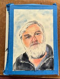 I normally paint in acrylics but I wanted to try painting in watercolor.  This is my second painting and I am very pleased how it came out. I know I  have lots