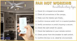 Make sure batteries are properly installed. Ceiling Fan Stopped Or Light Not Working How To Repair Guide Delmarfans Com