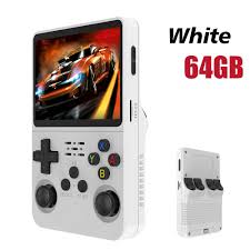 R36S Retro Handheld Video Game Console Linux System 3,5 tuuman IPS-näyttö  -optio -Valkoinen-64G-Vaihtoehto -Valkoinen-64G hinta | hobbyhall.fi