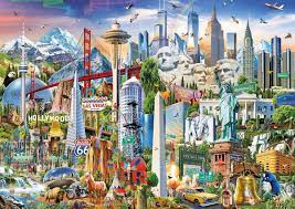 $706,15 puzzle heye 1000 pieces: Amazon Com Educa 17670 1500 Symbols Of North America Toys Games