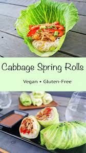 Cabbage Spring Rolls Oil Free Vegan Recipes Appetizer Recipes Vegan Recipes