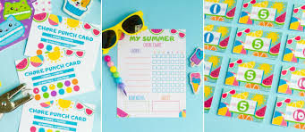 Summer Chore Chart Printables 3 Ways Fun365