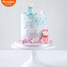 Here's another easy and inexpensive favor to pass out to all of the shower guests. Baby Dusche Oh Baby Polymer Clay Puppen Kuchen Topper Kind Junge Madchen Cartoon Glucklich Geburtstag Kuchen Topper Kaninchen Partei Liefert Cake Decorating Supplies Aliexpress