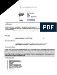 The next thing to focus on is the type of installation, repair, and maintenance services you are for example, if you are applying for a position at an electrical company that focuses on swimming pool. Electrical Maintenance Supervisor Cv Electrical Substation Electrical Engineering