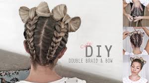 All you will need to create your braids or locs into a work of art is two hairbands and/or some. Cute Braid Bow Style How To Braid Upside Down Into Double Hair Bows Diy Tutorial Youtube