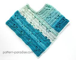 Free Crochet Pattern Dragonfly Poncho Child Adult Pattern