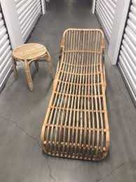 Brand New Ikea Rattan Lounger Chaise With Matching Side Table Furniture In San Diego Ca Offerup Pool Patio Furniture Rattan Lounger Beach Room