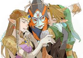 link, princess zelda, midna, and midna (the legend of zelda and 1 more)  drawn by lili51540640 | Danbooru