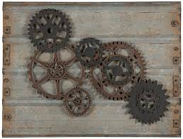 To help you decorate your this metal wall art from statements2000 measures a total of 68 inches in length and 24 inches in height. Cooper Classics Gear 47 1 4 Wide Abstract Metal Wall Art 1j071 Lamps Plus Abstract Metal Wall Art Industrial Wall Art Metal Wall Art