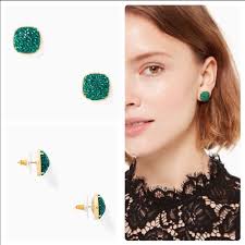 Kate Spade Emerald Stud Earrings 2024