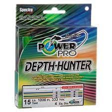 Powerpro Depth Hunter Multi Colored Braided Fishing Line Fishing Line Braided Line Line