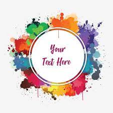 Colourful Watercolor Ink Es Frame Watermark Typography Transparent Png And Vector With Transparent Background For Free Download Watercolor And Ink Watercolor Splatter Graphic Design Background Templates