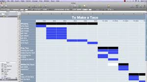 setting up a basic gantt chart in numbers 09 part1