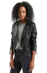 Topshop Polly Faux Leather Biker Jacket Nordstrom Faux Leather Biker Jacket Faux Leather Moto Jacket Fashion