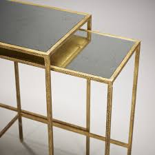 Shop nest of tables at interiors online. Robert Langford Brooklyn Nest Tables Gold Robert Langford Amersham Designs Robert Langford
