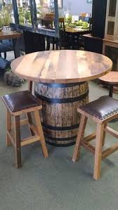Custom Made Barrel Pub Table Wine Barrel Furniture Barrel Table Diy Wine Barrel Table