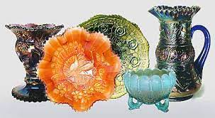 The glass also had many unusual crimped, ruffled, rounded or scalloped edge designs. Index By Pattern