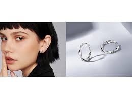 Immobird Créoles Boucles d'oreilles Torsadé Cartilage en Sterling Argent  925 pour Homme Femme Diamètre: 16 mm (Argent) : Amazon.fr: Mode