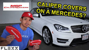 How Will These Custom Red Caliper Covers Look On A Mercedes C300 Sedan Youtube