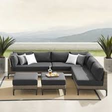 Sirio Aberdeen 5 Piece Seating Set Patio Sectional Seating Aluminum Furniture