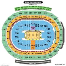 Prototypic Lca Seating Chart Little Caesars Arena Concert