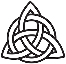 If you look closely at knots with crosses, you will find that the knots hide the crosses between the knot's ribbons. Trinity Knot Celtic Tattoo Symbols Celtic Tattoos Marquesan Tattoos