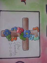 Todos, absolutamente todos, somos portadores de un duro madero, que no se ve, que nadie lo percibe sobre los hombros de los que nos rodean, pero que ahí está. Cruz De Mayo Mi Arte Dibujo Steemkr