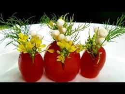 ตกแต งจานง ายๆมะเข อเทศ decorate the plate a tomato youtube