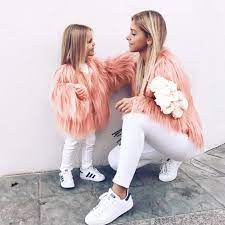 Winter Family Matching Clothing Mother Daughter Mom Daughter Outfits Mommy Daughter Outfits Mother Daughter Matching Outfits