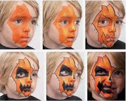 (2 faces) — (12/1/2019) the great collection: Halloween Jack O Lantern Face Paint Halloween Make Up Fur Kinder Halloween Schminken Kinder Kinderschminken Halloween