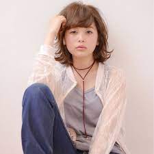 ミディアムの髪がはねる問題解決 はねを生かしたセット アレンジ法 hair ミディアムヘア ヘアカット パーマ