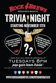 Have fun making trivia questions about swimming and swimmers. January 13 2015 Trivia Rock Brews Pch South Bay By Jackie