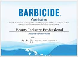 Free Barbicide Certification Course Become A Clean Expert Certificate How To Grow Nails Beauty Industry