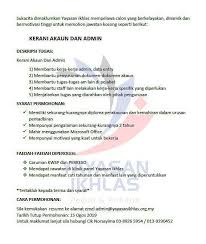 Free unlimited pdf search and download. Yayasan Ikhlas Iklan Peluang Kerjaya Kerani Akaun Dan Facebook