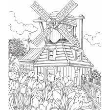 Hello kitty coloring page 11. Freebie Friday Windmill Coloring Page