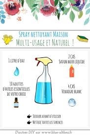 Recette Maison Nettoyant Sol Spray Multi Usage Naturel Nettoyer Sol Nettoyant Sol Maison Et Produit Menager Fait Maison