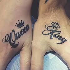 This king queen tattoo is inspired by the chess; Buy Ordershock King Queen Lion With King Queen Couple Combo Waterproof Temporary Body Tattoo 114 326 Online Get 56 Off