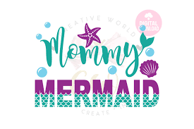 Download Mommy Mermaid Svg Mermaid Birthday Girl Svg 346215 Cut Files Design Bundles