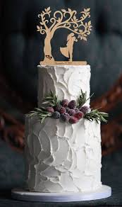 This beautiful dreamy cake topper is all made of clay. Wedding Cake Topper Mr And Mrs Topper Wood Cake Topper Rustic Cake Topper Silhouette Couple Topper Tree We Bolo De Casamento Bolos De Casamento Ideias De Bolos