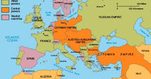 Mrjohnsonssclasses Ww1 Allied Powers World War One Europe Map