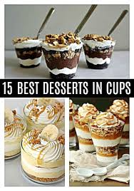 Get easy dessert recipes for that can be made quickly, like cookies, brownies, truffles, simple cakes, and more. 15 Best Desserts In Cups Dessert Cups Pretty My Party Desserts Mini Dessert Recipes Mini Dessert Cups