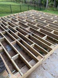 The maximum joist spacing you can use will depend on the size and allowable span of your joists. Are Deck Joists Supposed To Flex No Floor Yet But When We Walk On The 16 Foot Boards Without Posts They Bounce Thoughts Carpentry