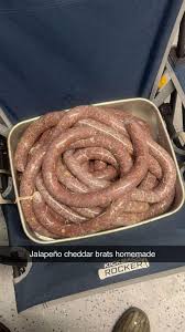 Made these ring sausage/ bratwurst didn't turn out just exactly the way I  wanted them too. I used ps seasonings jalapeno seasoning, but I believe I  didn't put enough pork fat in