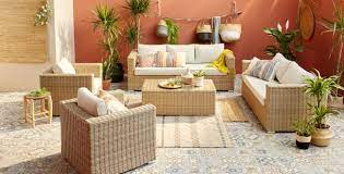 salon bas de jardin costa rica aluminium marron 7 personnes leroy merlin outdoor sofa sets backyard furniture outdoor furniture