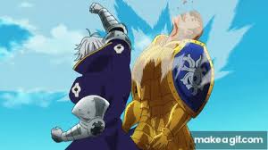 Estarossa vs escanor full fight 七つの大罪 , nanatsu no taizai, seven deadly sins entertainment purposes only please like. Escanor Vs Estarossa Dublado Pt Br On Make A Gif