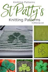 3 fun and easy patterns. Quick Shamrock Knitting Patterns Knitting