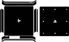 Download Vector Hub Ps4 Slim Console Controller Skin Template