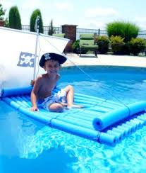 How To Make A Pirate Raft Using Pool Noodles Pool Toys For Kids Diy Pool Toys Pool Noodle Crafts